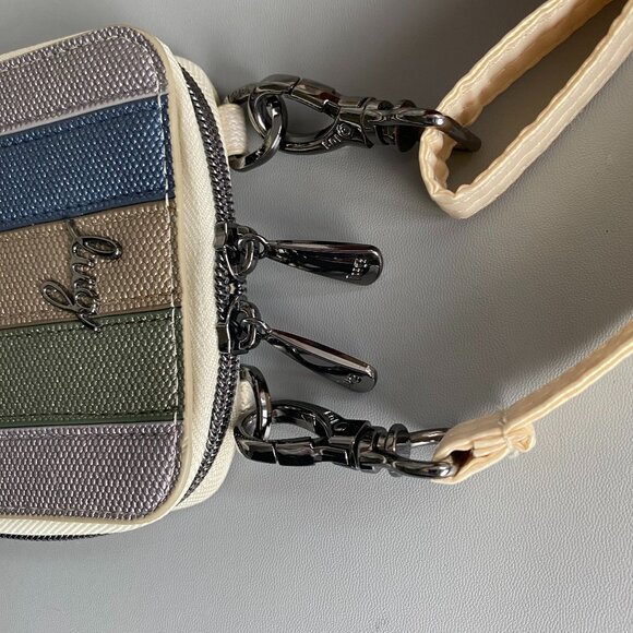 Lug Pike RFID Panelled Metallics Crossbody Bag - Picture 6 of 13